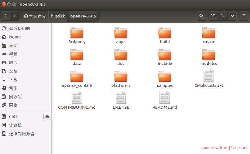 [mcj]Ubuntu16.04安装OpenCV3.4.5详细教程